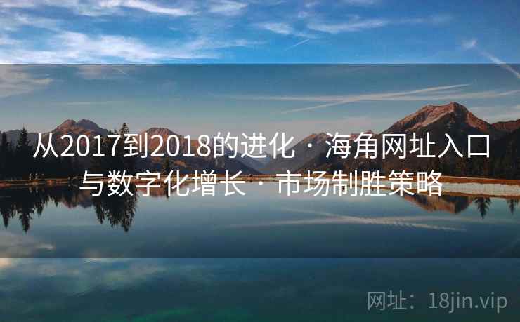 从2017到2018的进化 · 海角网址入口与数字化增长 市场制胜策略  第2张