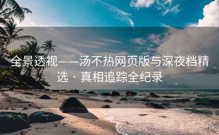 全景透视——汤不热网页版与深夜档精选 · 真相追踪全纪录  第1张