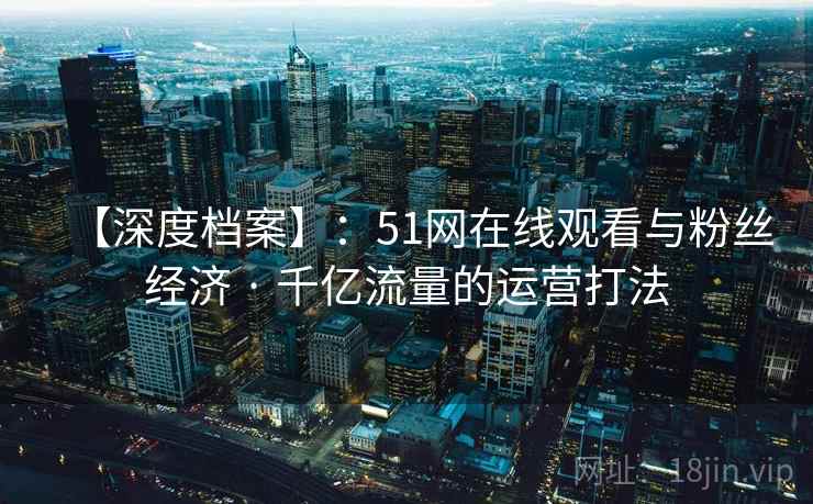 【深度档案】：51网在线观看与粉丝经济 · 千亿流量的运营打法  第2张